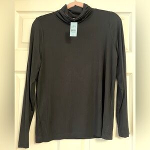 LOFT Black Long Sleeve Turtleneck